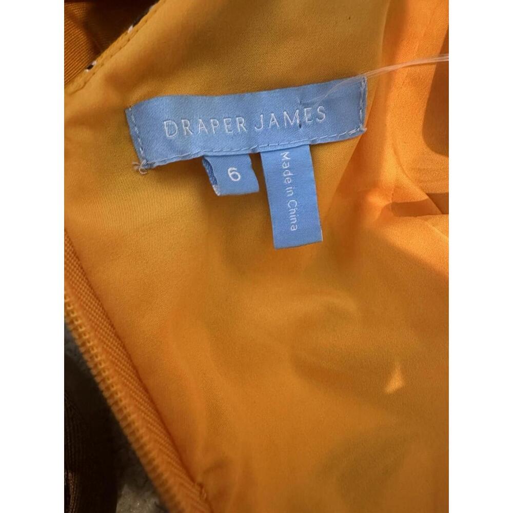 Draper James June Midi Dress Marigold Yellow Floral Size 6 SMS Sample - Picture 7 of 8